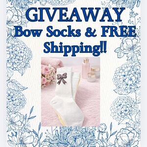 GIVEAWAY! Bow Socks + FREE SHIPPING!!🎉